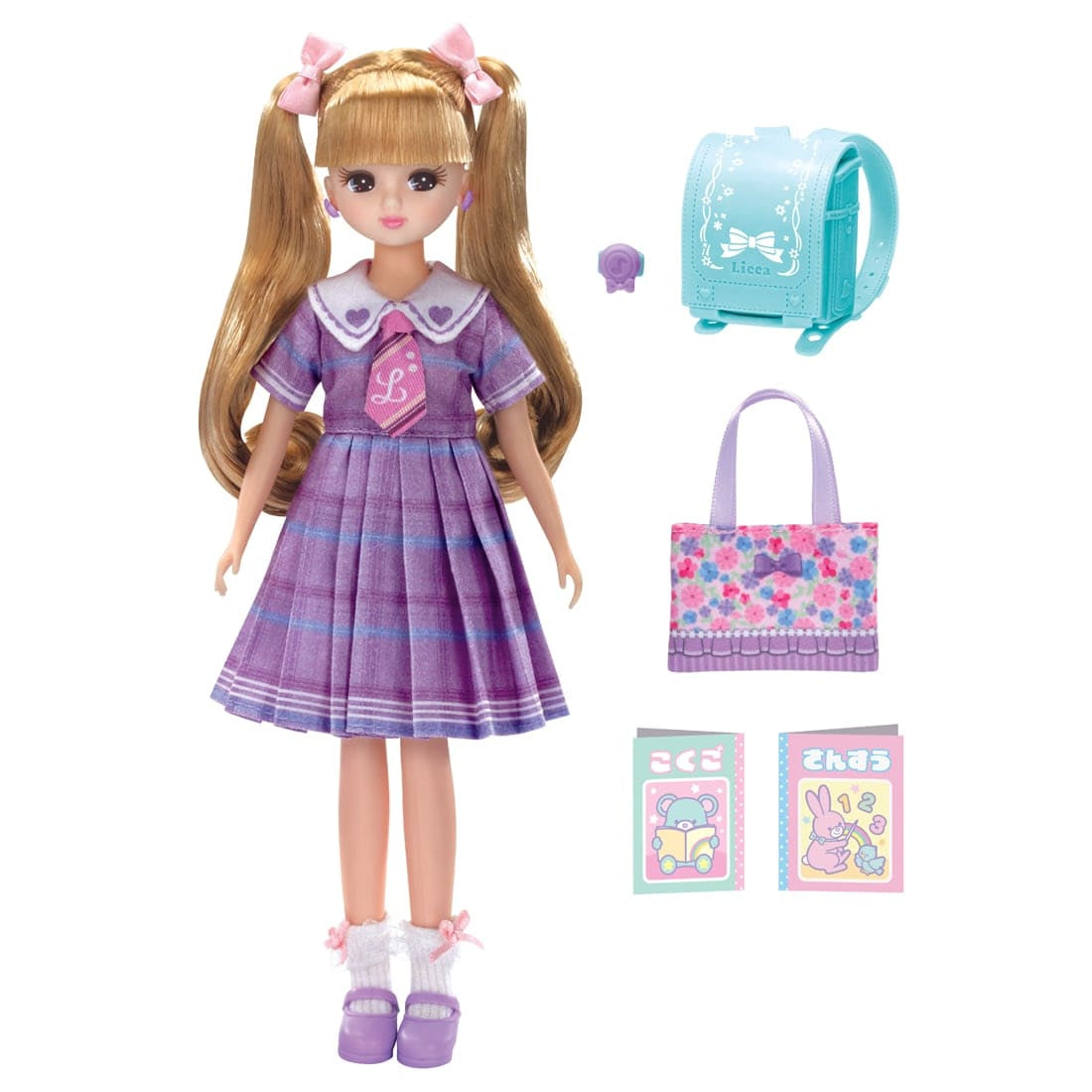 Takara Tomy Licca-chan Doll LD-08 Wakuwaku First Grader School Uniform Set Toy