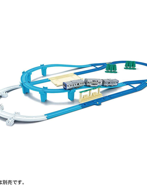 Load image into Gallery viewer, Takara Tomy Plarail Scenic Color Rail Kit - Sea and Railroad Rail Kit
