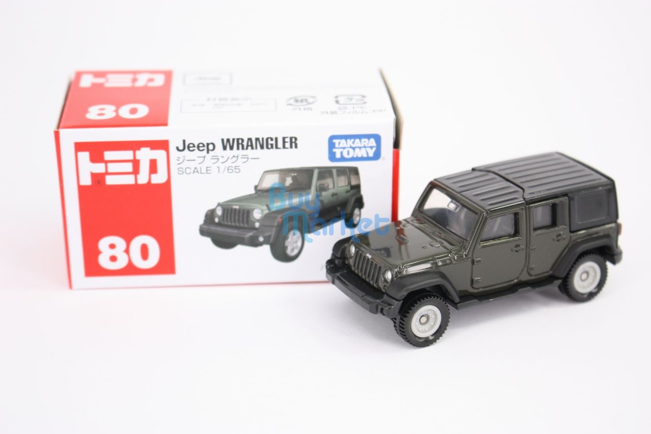 Takara Tomica Tomy #80 Jeep WRANGLER Black Scale 1/65 Diecast Toy Car