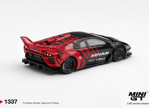 Load image into Gallery viewer, (Pre-order)Mini GT #1337 Lamborghini LB-Silhouette WORKS MURCIELAGO GT Advan RHD
