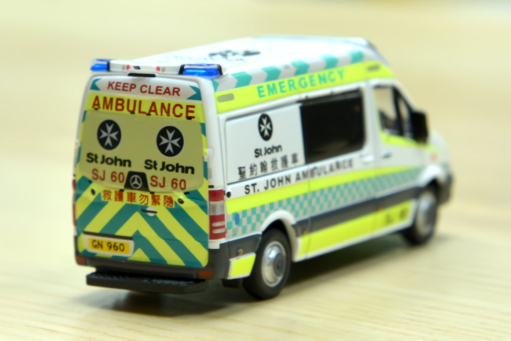 Tiny City 1/76 #166 Mercedes-Benz Sprinter St.John Ambulance (SJ60) Model Car