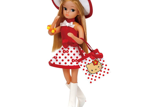 Load image into Gallery viewer, Takara Tomy Licca-chan Retro Licca Sun-tanned Kitty on Vacation Doll Set
