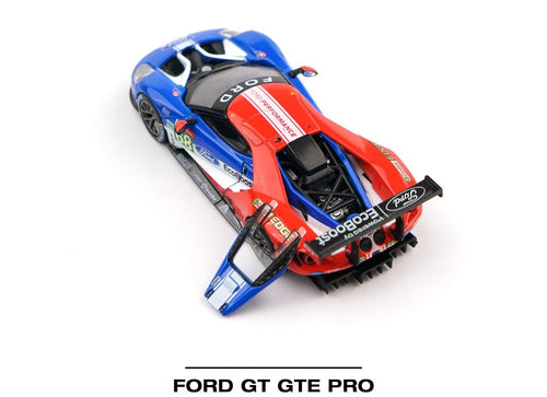 Load image into Gallery viewer, (Pre-order) POPRACE 1/64 - FORD GT GTE PRO LE MANS 24H 2019 Diecast Model Car
