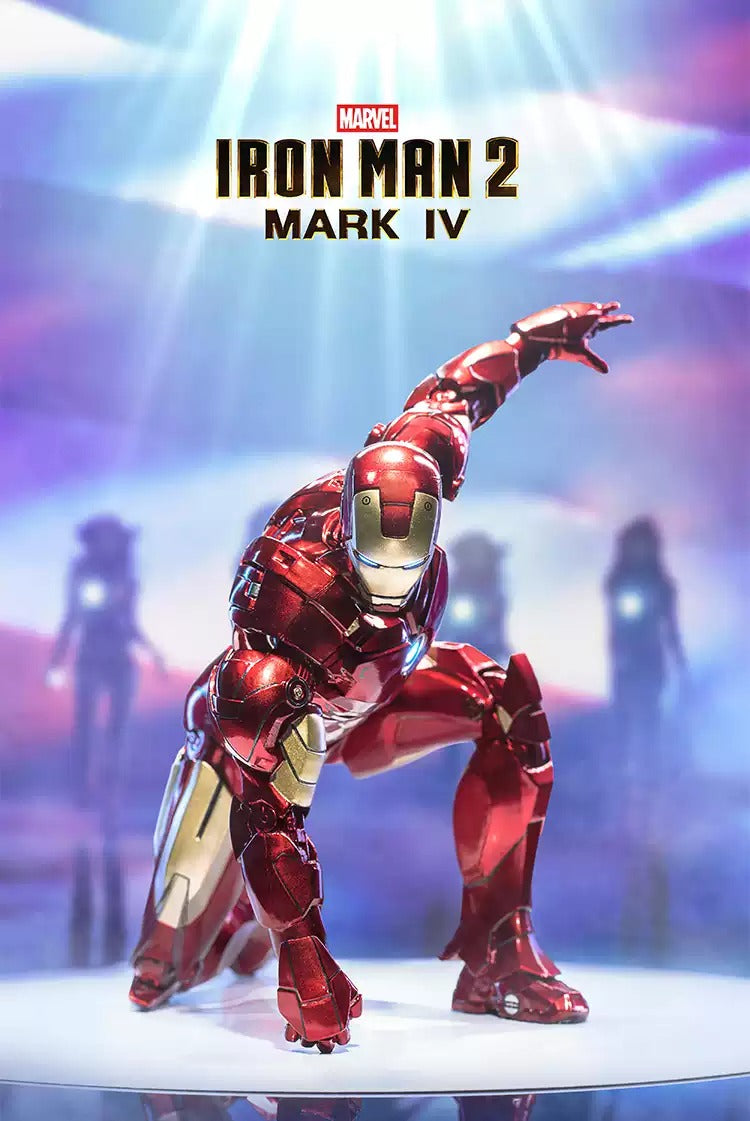 ZD Toys Marvel Avengers 1/10 Iron Man MK4 Action Figure with Lighting Function