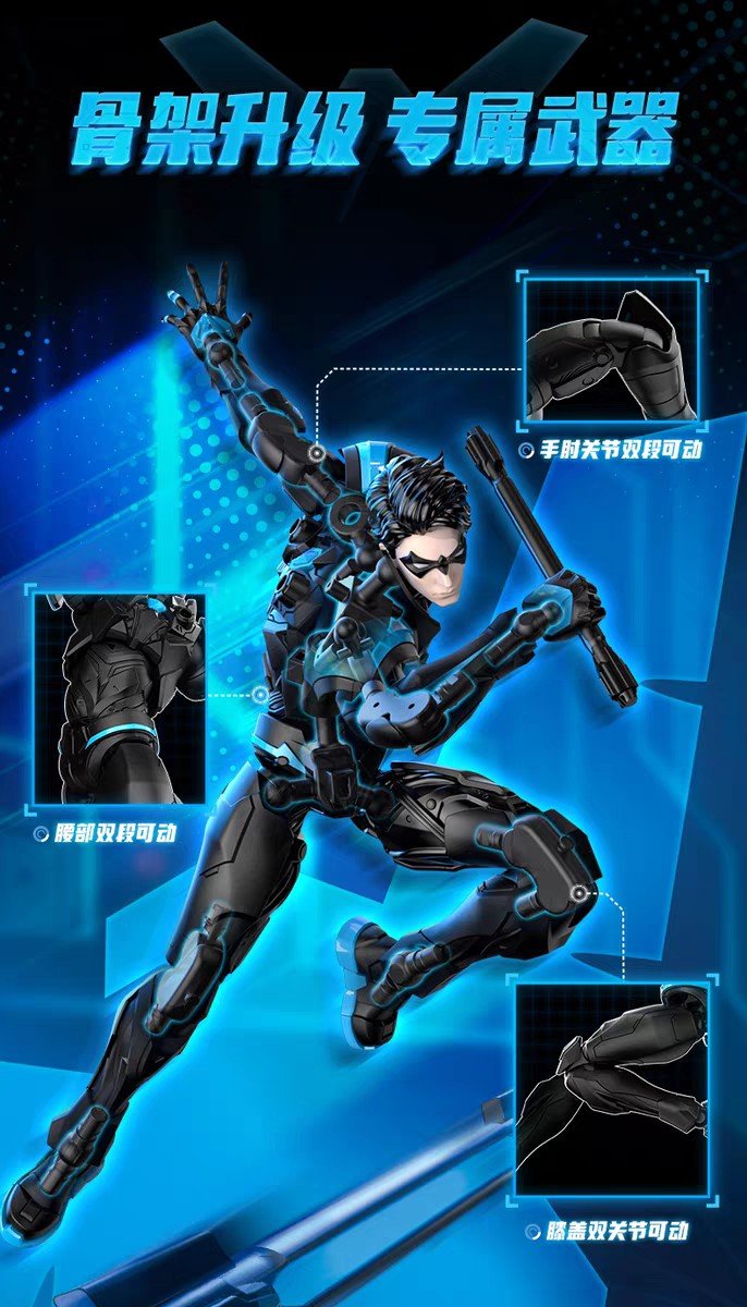 Blokees DC Champion class 03 Nightwing 1:12 Model Kit Figure 15cm