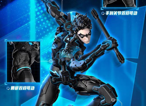 Load image into Gallery viewer, Blokees DC Champion class 03 Nightwing 1:12 Model Kit Figure 15cm
