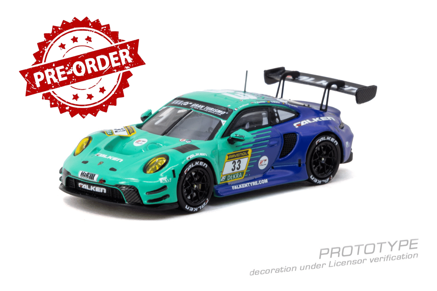 (Pre-order) Tarmac Works Porsche 911 GT3 R Nürburgring 24h 2024 Diecast Car
