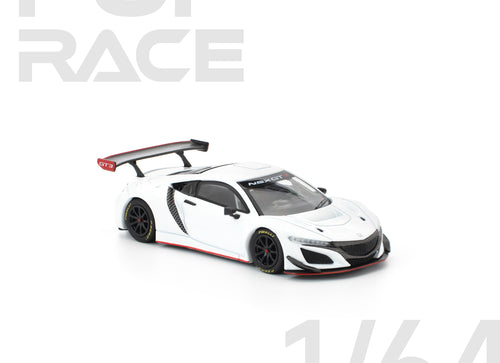 Load image into Gallery viewer, (Pre-order) POPRACE 1/64 HONDA NSX GT3 EVO22 - WHITE Diecast Model Car
