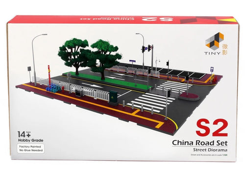 Load image into Gallery viewer, TINY City scale 1:64 Street Diorama Painted Model - S2 China Road Set
