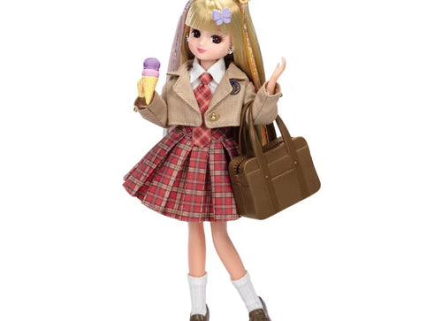Load image into Gallery viewer, Takara Tomy Clothes Licca Hair Extensions Licca-chan Dress Set After School

