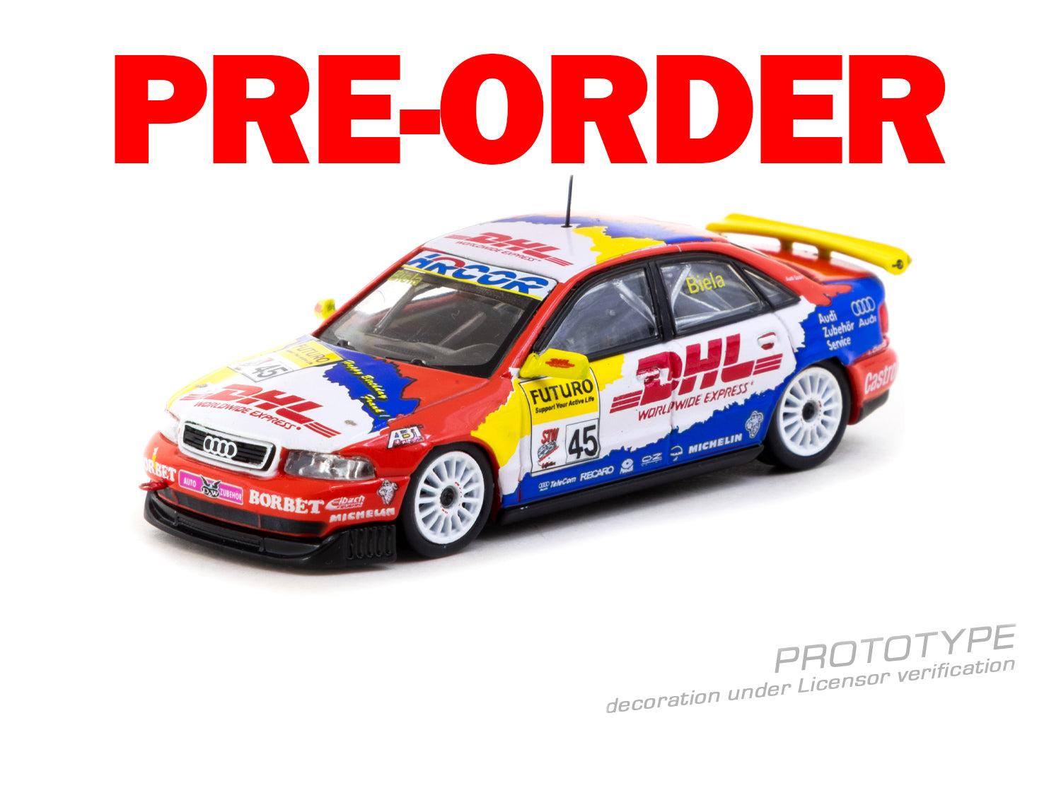 (Pre-order) Tarmac Works 1/64 Audi A4 Quattro Super Tourenwagen Cup 1998 Frank