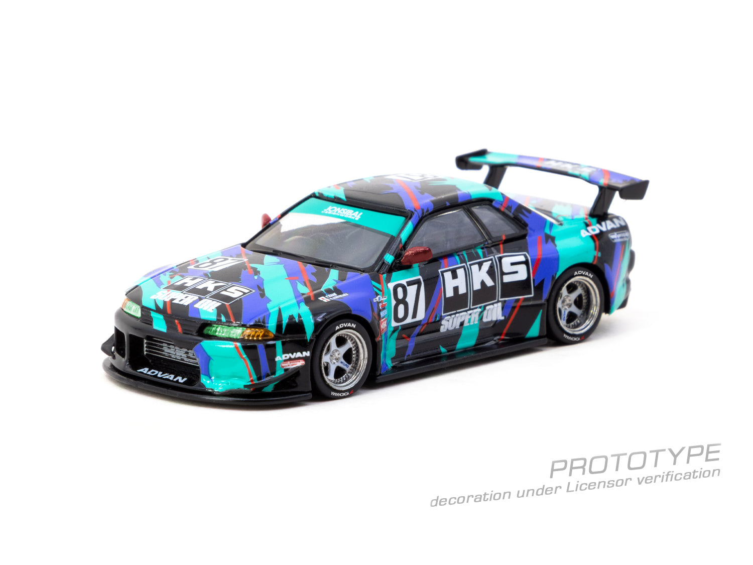 Tarmac Works 1:64 Nissan Skyline (R32) Widebody HKS Model Car