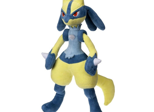 Load image into Gallery viewer, Takara Tomy Pokemon Pocket Monster Soft Plush Toy Yellow Lucario
