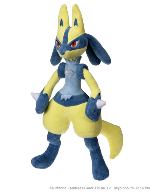 Load image into Gallery viewer, Takara Tomy Pokemon Pocket Monster Soft Plush Toy Yellow Lucario
