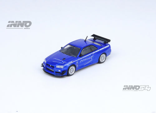 Load image into Gallery viewer, INNO64 MODEL 1/64 NISSAN SKYLINE GT-R (R34) V-SPEC Tuned by "MINE'S"
