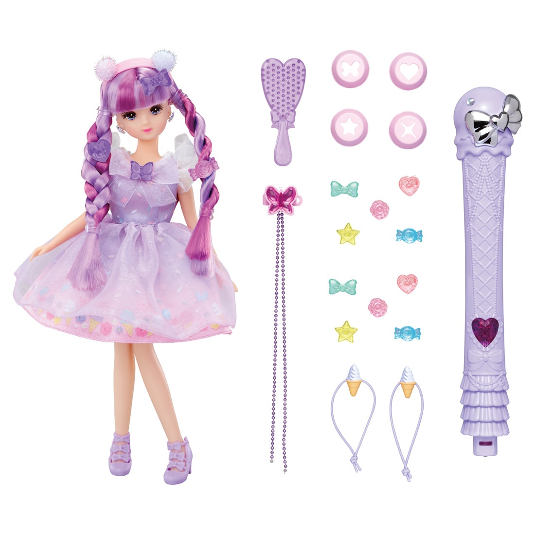 Takara Tomy Licca Chan Doll Set Kiratto Color Change Gelato Moe (1st)
