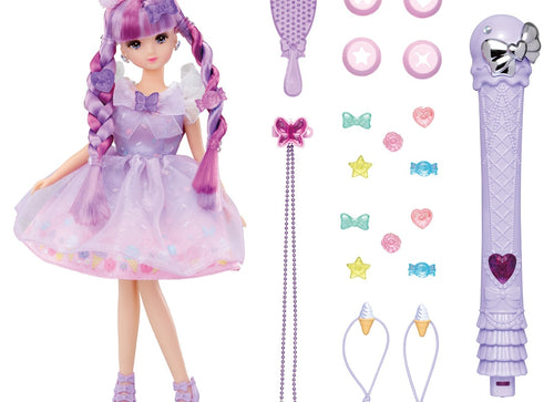 Load image into Gallery viewer, Takara Tomy Licca Chan Doll Set Kiratto Color Change Gelato Moe (1st)
