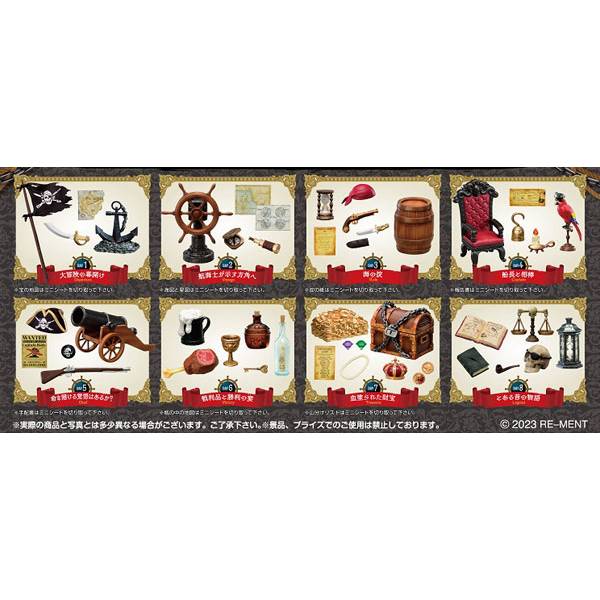 Re-ment Petit Sample Captain & Pirates (Full 8pcs set)