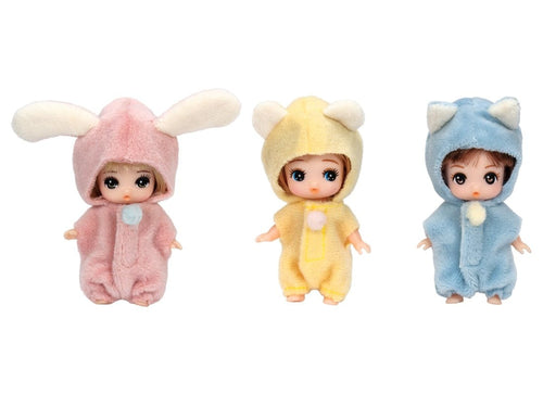 Load image into Gallery viewer, Takara Tomy Licca LD-23 Nakayoshi Triplets Kako-chan Licca-chan Rika Dress Doll
