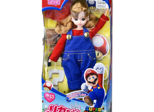 Load image into Gallery viewer, Takara Tomy Licca LD-33 Super Mario Daisuki Rika-chan (Licca-chan) Doll
