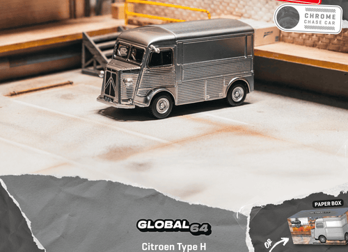 Load image into Gallery viewer, (Pre-order) Tarmac Works 1/64 Citroen Type H Silver Diecast Model Car
