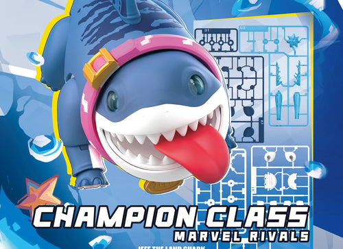 Load image into Gallery viewer, Blokees Marvel Rivals Champion Class Jeff The Land Shark Model Kit Action Figure
