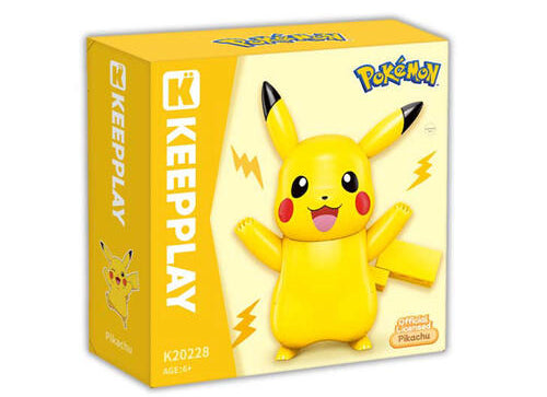 Load image into Gallery viewer, Qman Keeppley Pikachu Roundy Kuppy Building Block Set Toy Packs (Pokémon)

