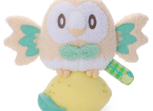 Load image into Gallery viewer, Takara Tomy Arts Pokepiece Soft Plush Toy Rowlet (Colorful Ver.) 24cm
