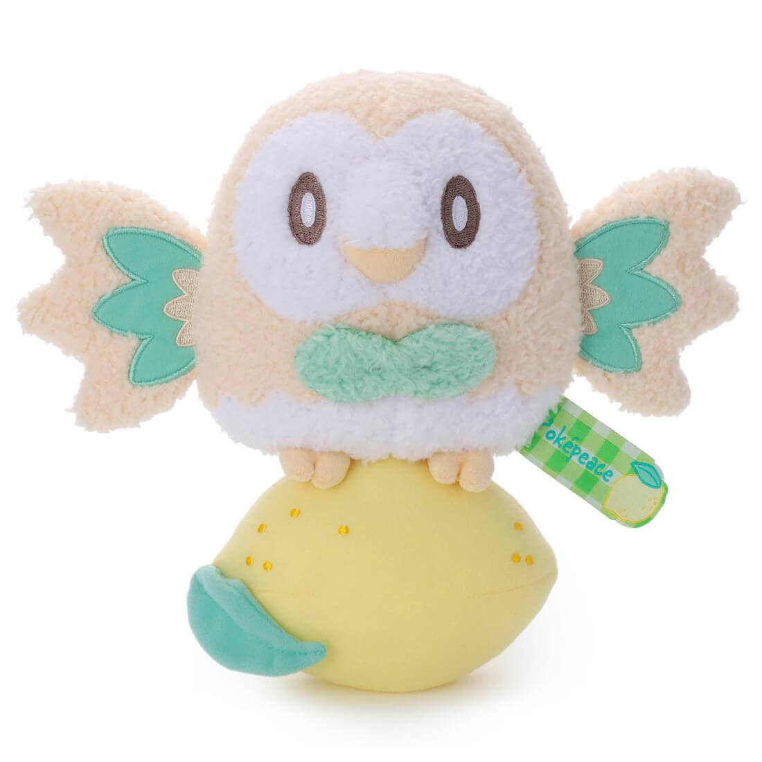 Takara Tomy Arts Pokepiece Soft Plush Toy Rowlet (Colorful Ver.) 24cm