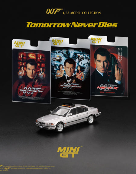 Mini GT #902 1/64  BMW 750IL 007 Bond "Tomorrow Never Dies" English