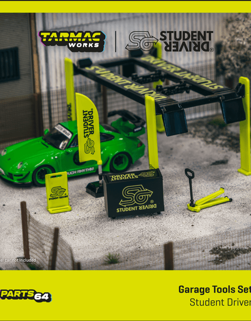 Load image into Gallery viewer, Tarmac Works 1/64 Garage tools set Student Driver Diorama Parts
