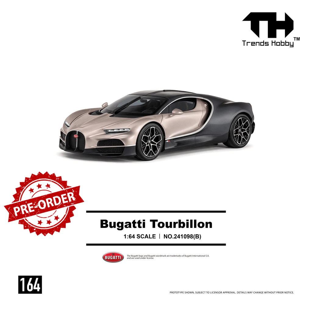 (Pre-order) Trends Hobby 1/64 - #241098(B) Bugatti Tourbillon - Dore