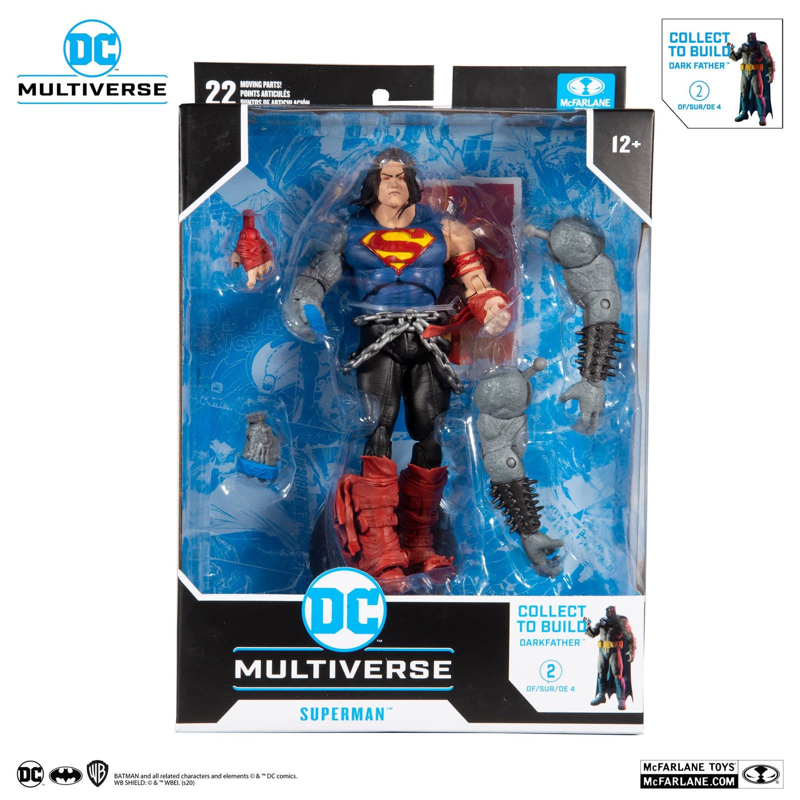 McFarlane Toy DC Death Metal Build-A (Dark Father.)- Superman  7' Action Figure