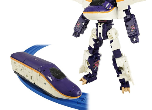 Load image into Gallery viewer, Takara Tomy Plarail Shinkansen Deformation Shinkalion E8 Tsubasa Drone Form
