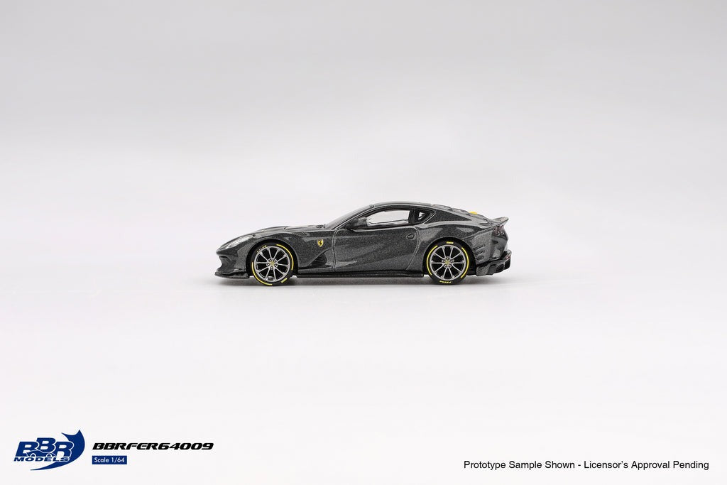BBR 1:64 Ferrari 812 Competizione Grigio Competizione Diecast Model Car