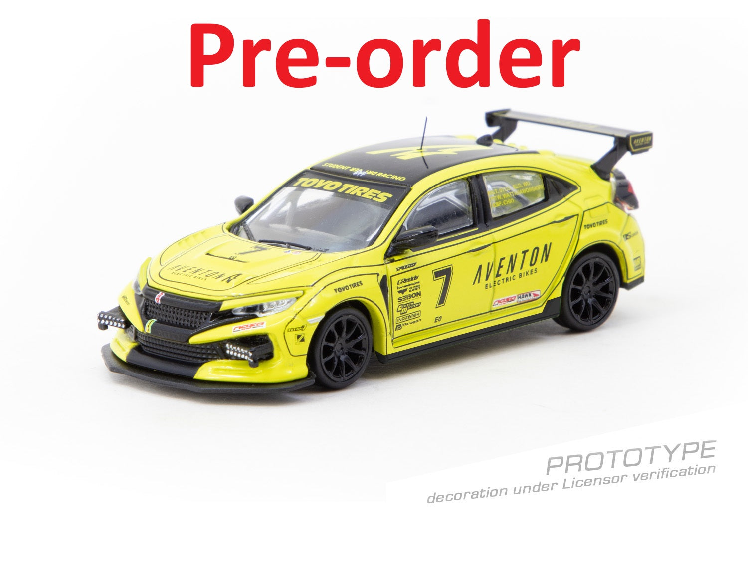 (Pre-order) Tarmac Works 1/64 Honda Civic TYPE R FK8 NASA Western Endurance