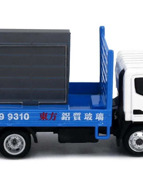 Load image into Gallery viewer, Tiny City Die-cast Model Car - #196 MITSUBISHI FUSO Canter Glass Transport Truck
