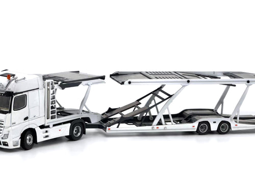 Load image into Gallery viewer, Tiny City - Mercedes-Benz Actros MP5 Transporter (White) Model car
