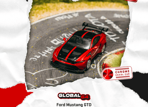 Load image into Gallery viewer, (Pre-order) Tarmac Works 1/64 Ford Mustang GTD Red Diecast Model Car
