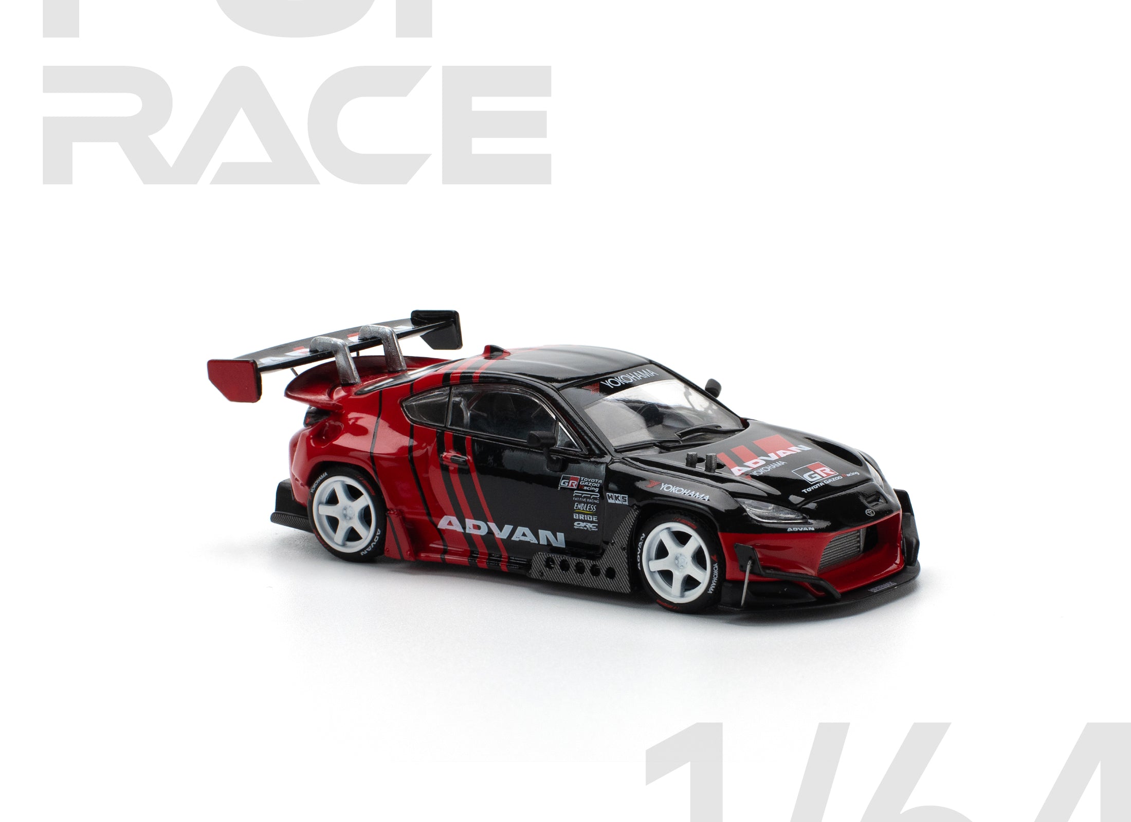 POPRACE 1/64 PANDEM GR86 - ADVAN Diecast Model Car