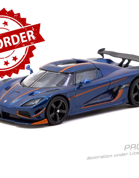 (Pre-order) Tarmac Works 1/64 Koenigsegg Agera RS Dark Blue Carbon Fiber