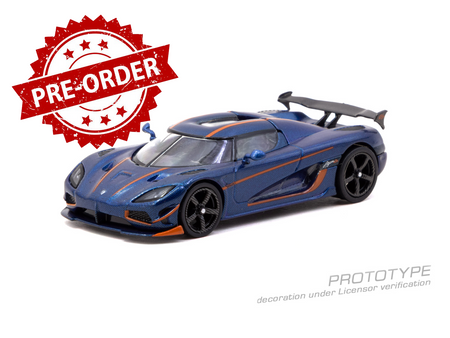 (Pre-order) Tarmac Works 1/64 Koenigsegg Agera RS Dark Blue Carbon Fiber