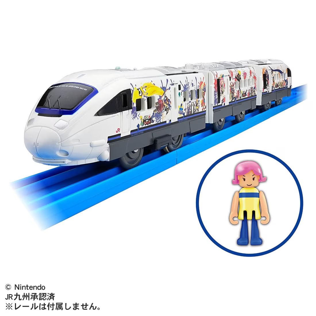Takara Tomy Plarail Train - J.R. Kyushu Splatrain Splatoon Wrapping (3-Car Set)