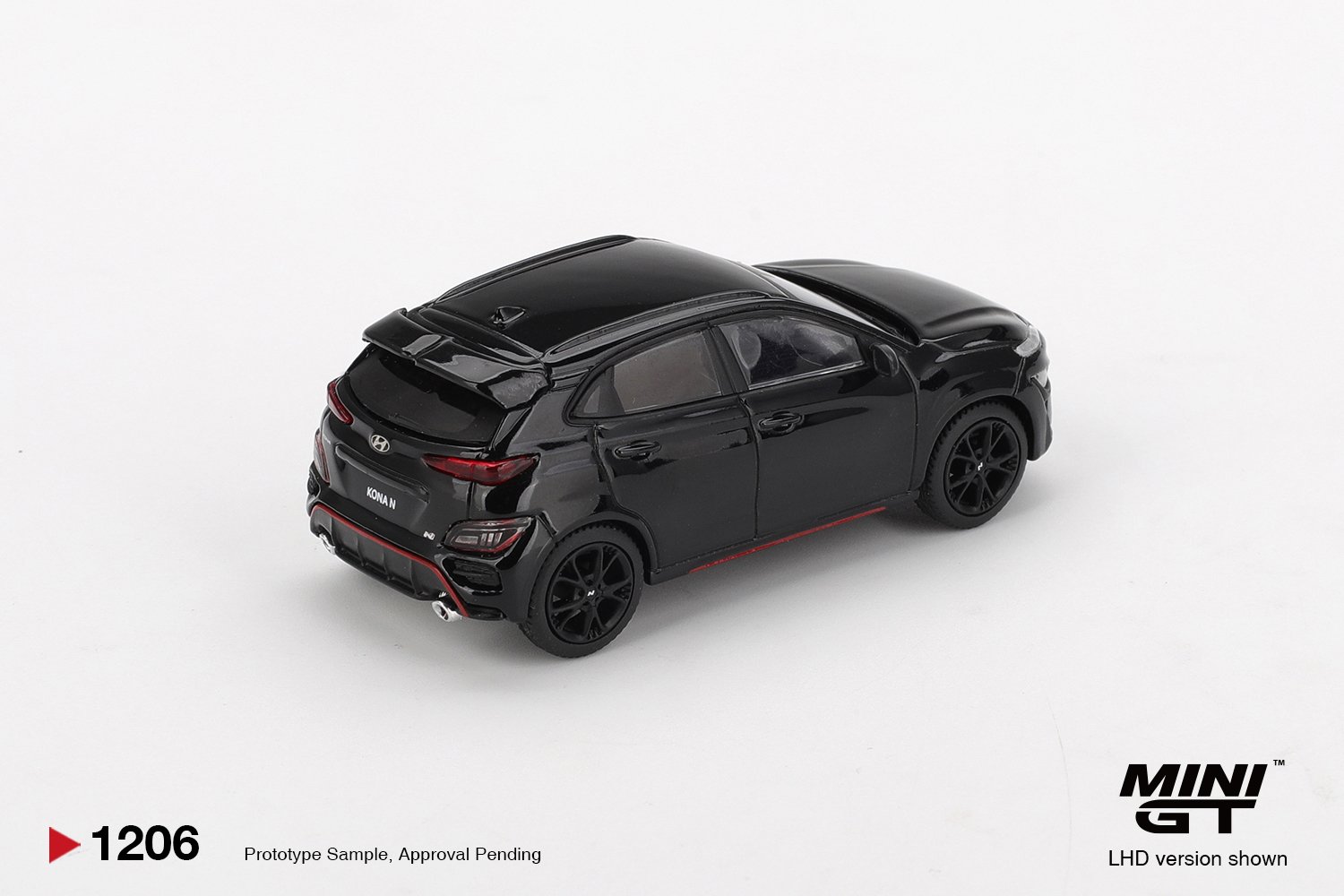 (Pre-order) MINI GT #1206 1/64 Hyundai KONA N Phantom Black Diecast Model Car