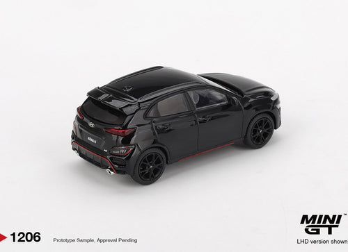 Load image into Gallery viewer, (Pre-order) MINI GT #1206 1/64 Hyundai KONA N Phantom Black Diecast Model Car

