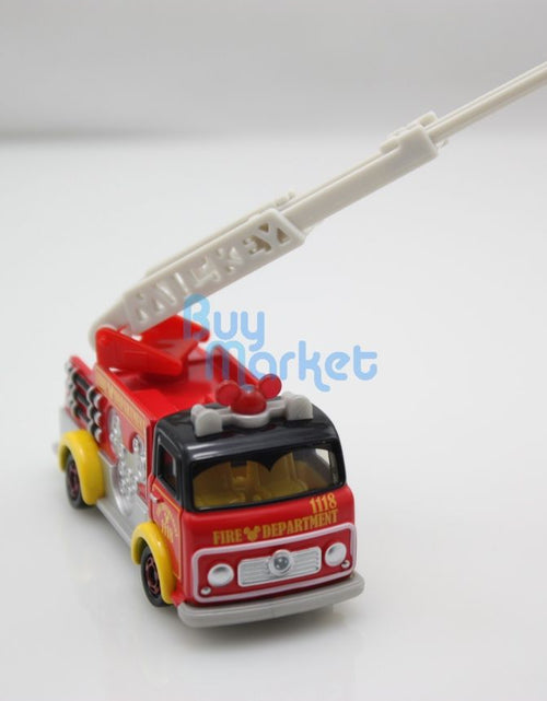 Load image into Gallery viewer, Takara Tomy Tomica Disney Motors DM-17 Mickey Mouse Fire Truck Toy Car 2015
