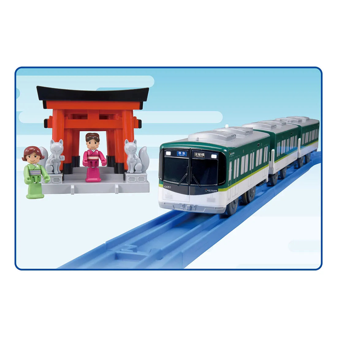 Takara Tomy Plarail Kyoto Keihan Electric Train 10000 Series & Inari Shrine