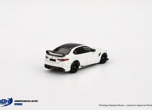 Load image into Gallery viewer, BBR 1:64 Alfa Romeo Giulia GTAm White Die-Cast Model Car

