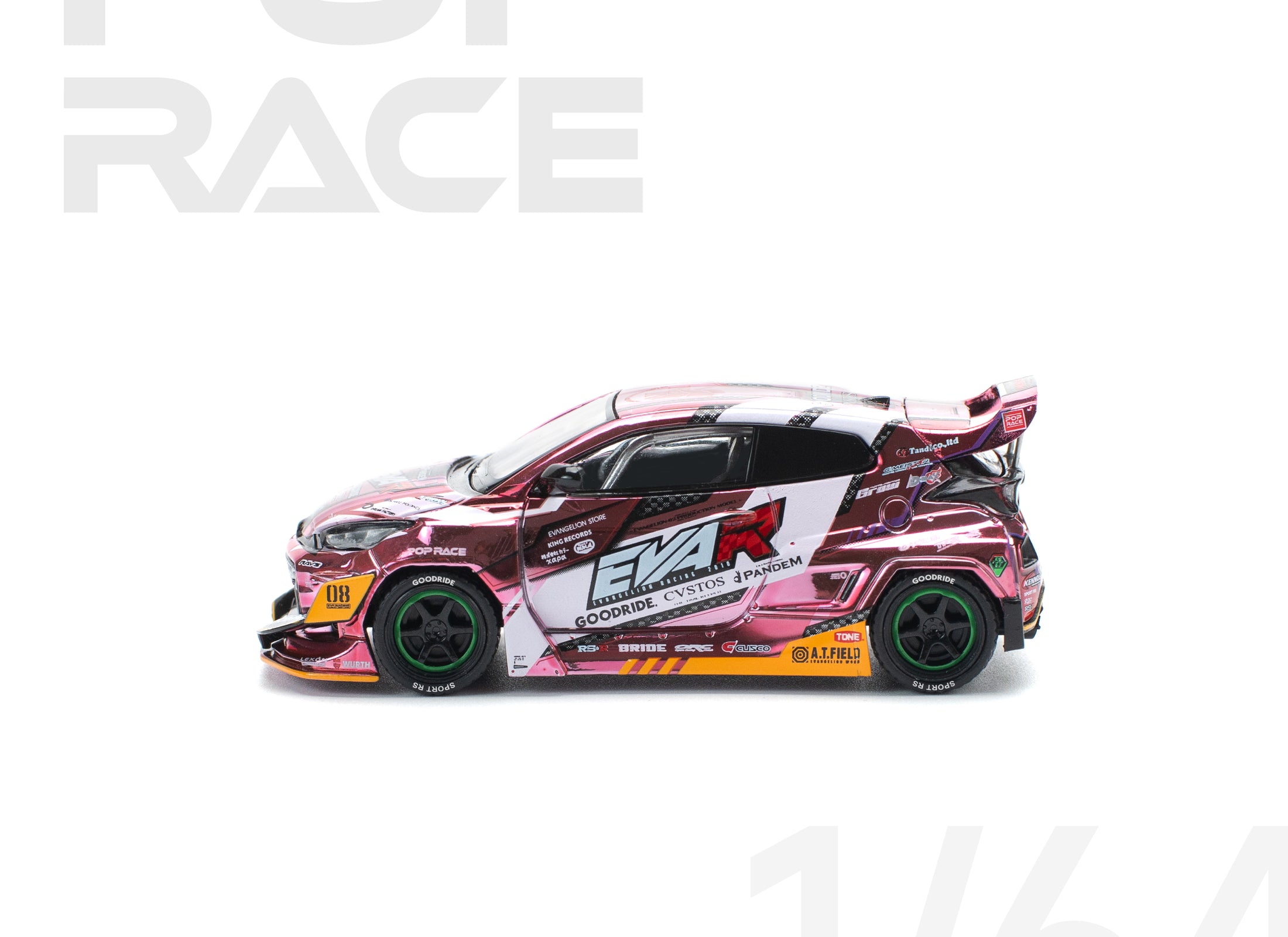 POP RACE 1/64 eva rt production model custom type-08 goodride gr yaris
