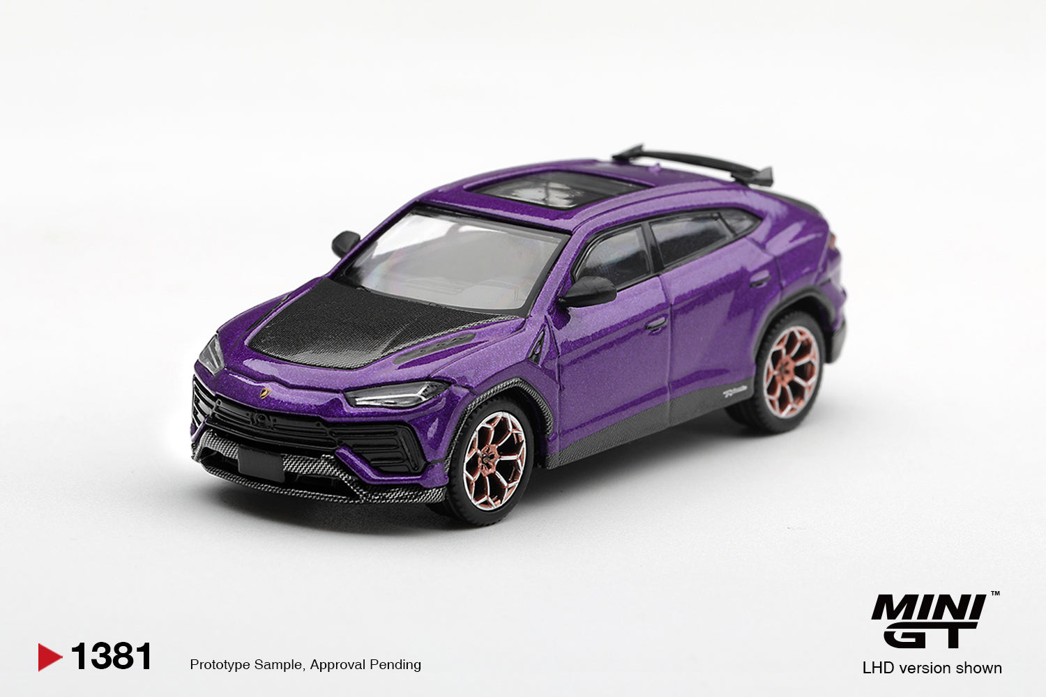 (Pre-order) Mini GT #1381 Lamborghini Urus Performante Viola Pasifae RHD